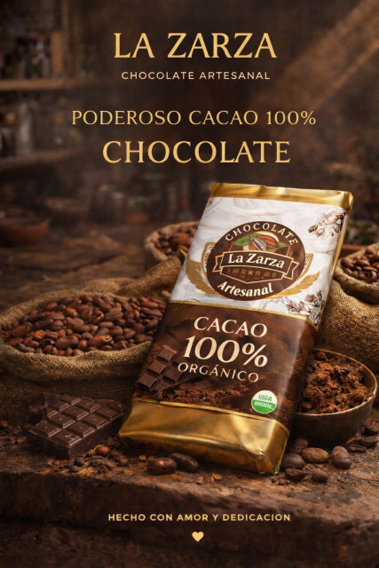 Chocolate La Zarza 100% Cacao Orgánico